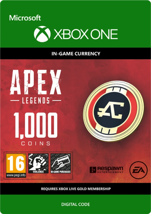 Apex Legends 1000 Coins Xbox One hoesje