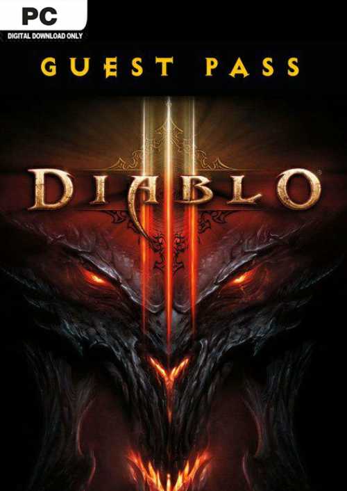 Diablo III 3 Guest Pass (PC) hoesje