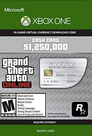 GTA V 5 Great White Shark Cash Card - Xbox One Digital Code hoesje