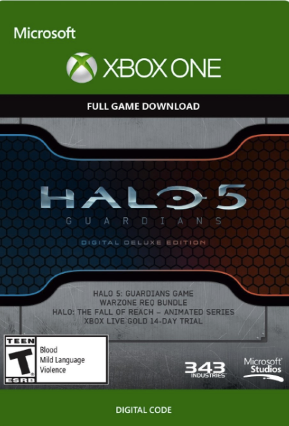 Halo 5 Guardians Digital Deluxe Edition Xbox hoesje