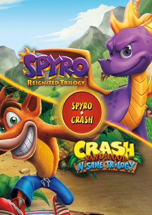 Spyro + Crash Remastered Game Bundle Xbox (UK) hoesje