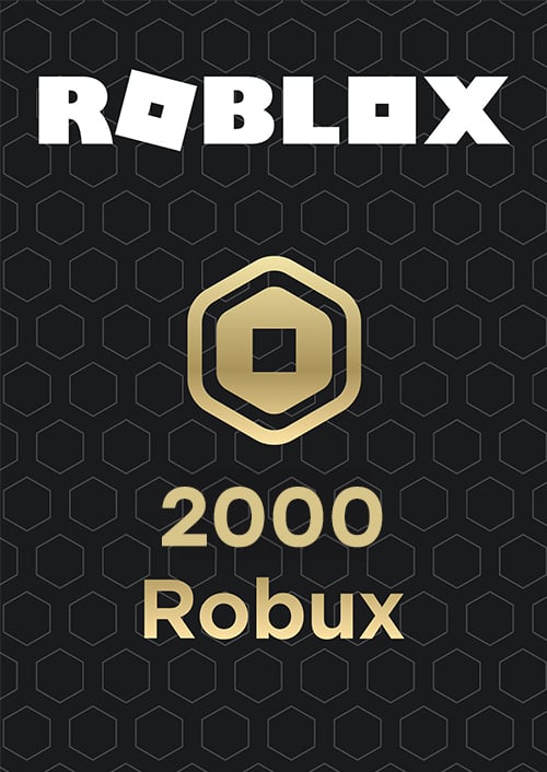Roblox Gift Card - 2000 Robux hoesje