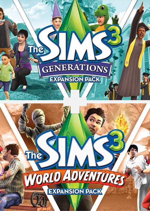 The Sims 3: Generations + World Adventures Bundle PC hoesje