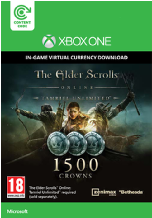 The Elder Scrolls Online Tamriel Unlimited 1500 Crowns Xbox One - Digital Code hoesje